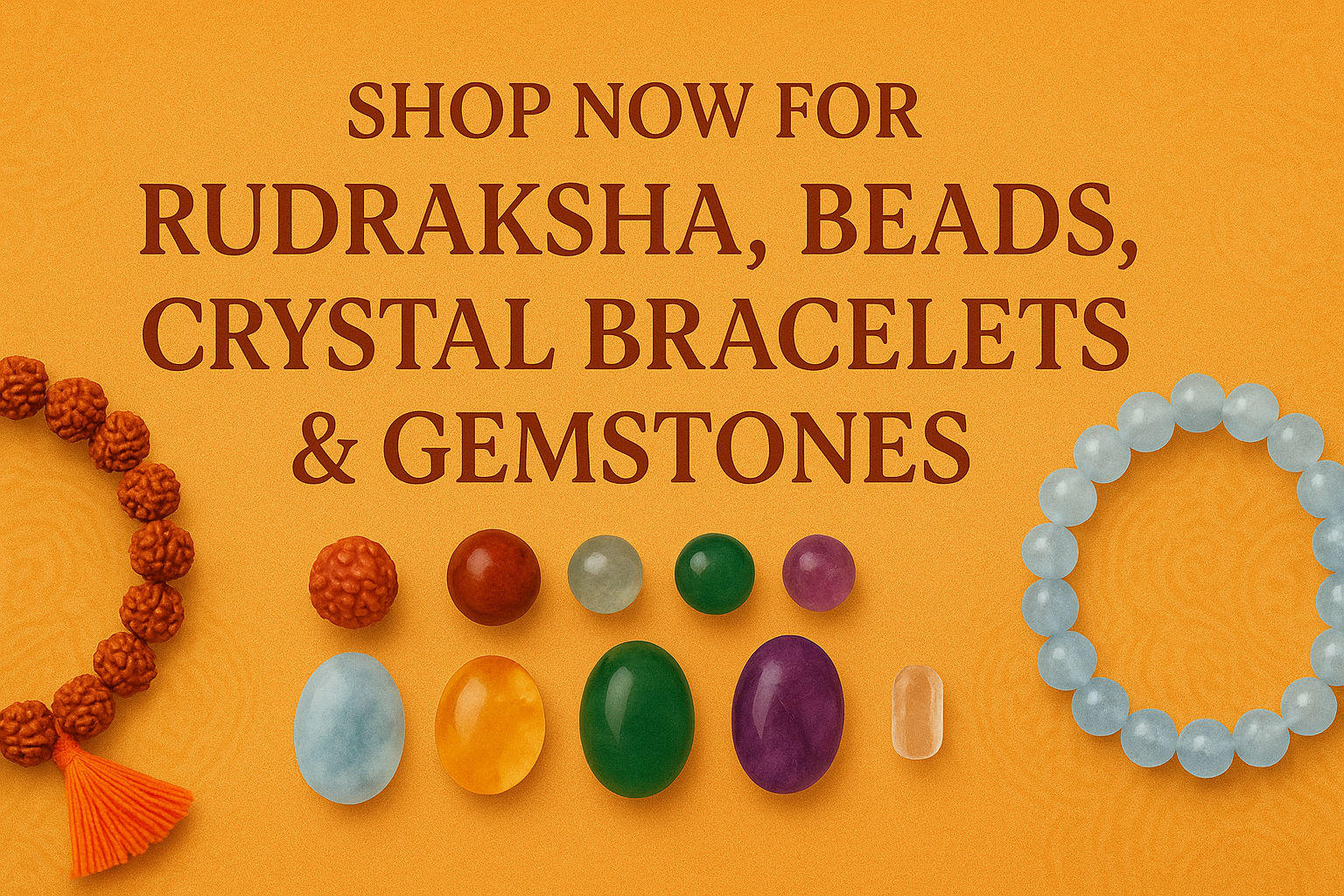 Rudraksha & Gemstone Jewelry Collection